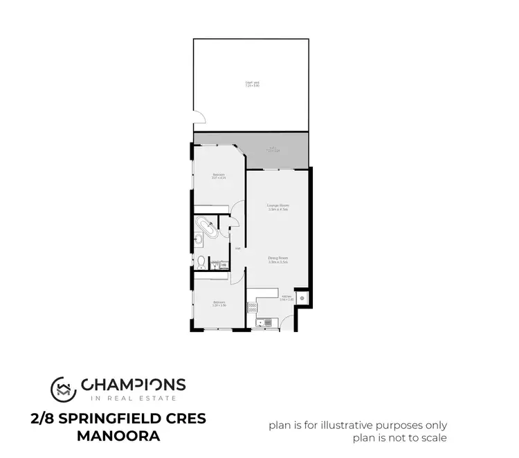 Floorplan of Homely unit listing, 2/8 Springfield Crescent, Manoora QLD 4870