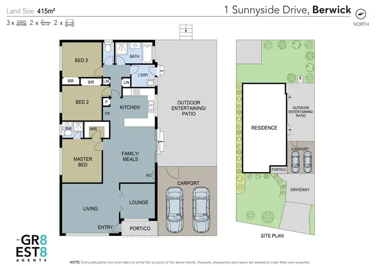 Floorplan of Homely house listing, 1 Sunnyside Drive, Berwick VIC 3806