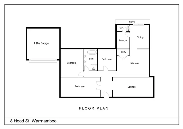 Floorplan of Homely house listing, 8 Hood Street, Warrnambool VIC 3280