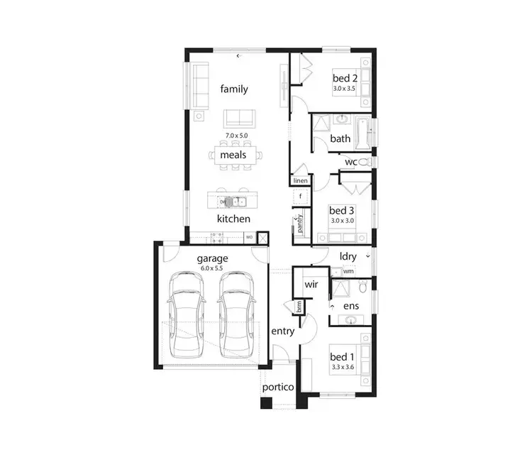 Floorplan of Homely house listing, 3 Lovell close, Warrnambool VIC 3280
