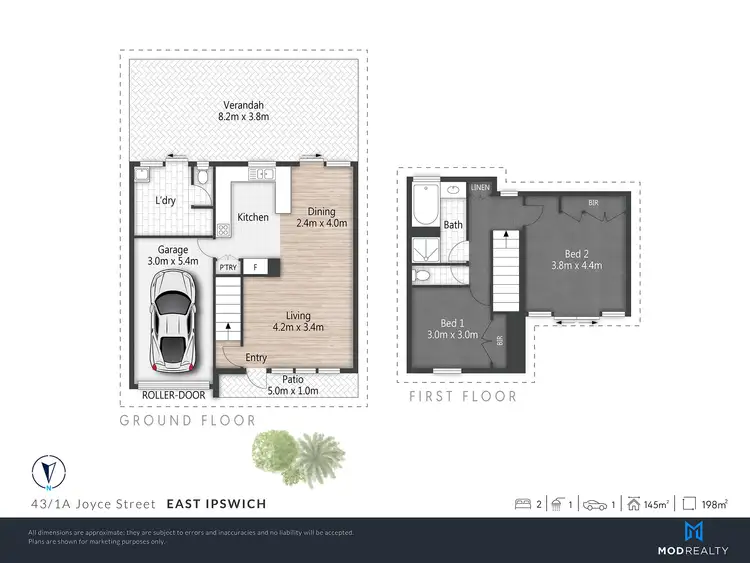 Floorplan of Homely townhouse listing, 43/1A Joyce Street, East Ipswich QLD 4305