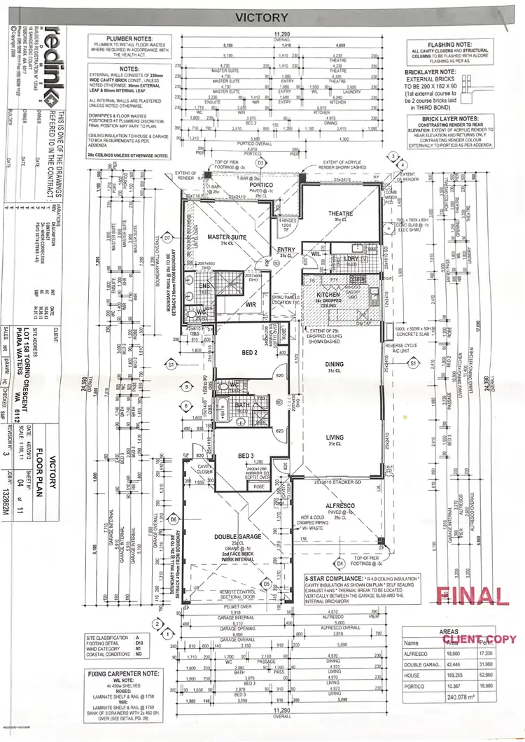 Floorplan of Homely house listing, 29 Torino Crescent, Piara Waters WA 6112