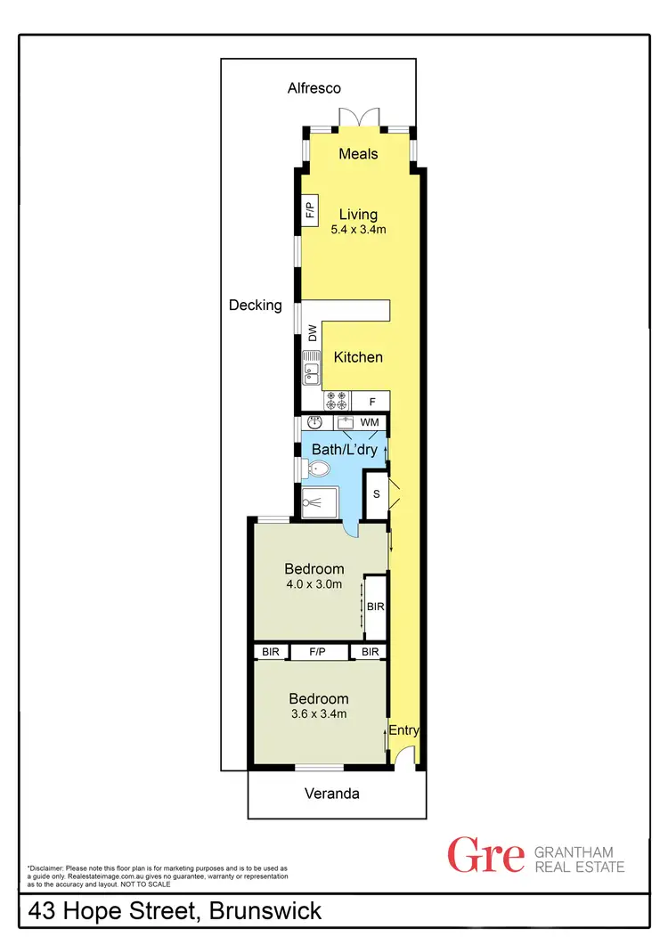 Floorplan of Homely house listing, 43 Hope Street, Brunswick VIC 3056