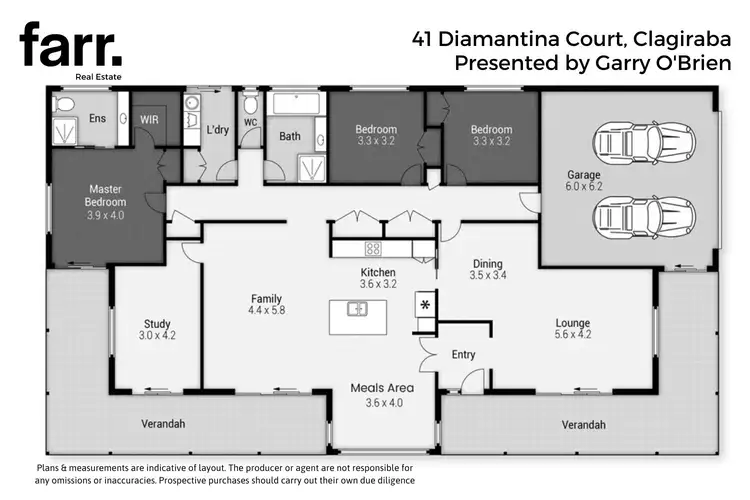 Floorplan of Homely rural property listing, 41 Diamantina Court, Clagiraba QLD 4211