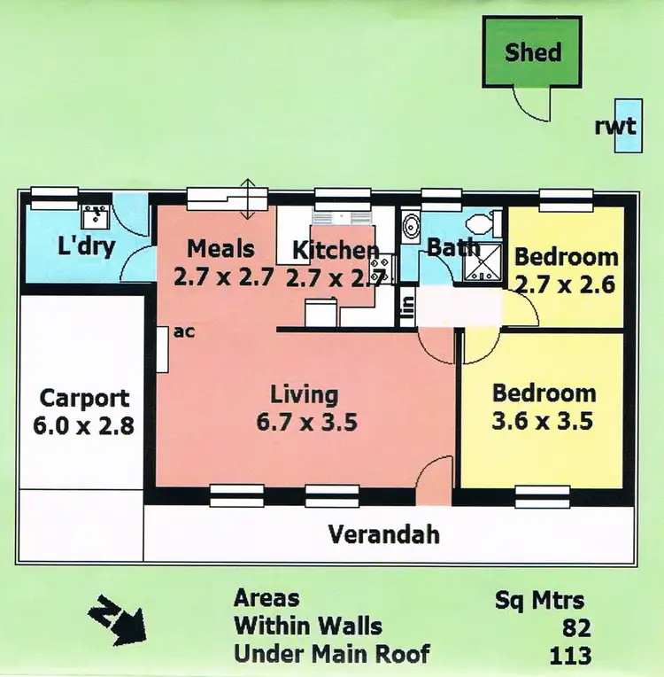Floorplan of Homely unit listing, 3/12 Unkuala Ave, Balhannah SA 5242