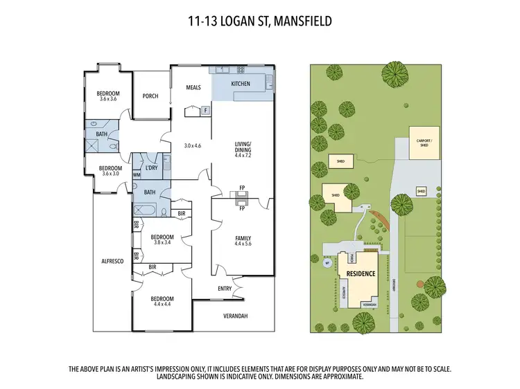 Floorplan of Homely house listing, 11-13 Logan Street, Mansfield VIC 3722