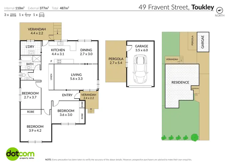 Floorplan of Homely house listing, 49 Fravent Street, Toukley NSW 2263