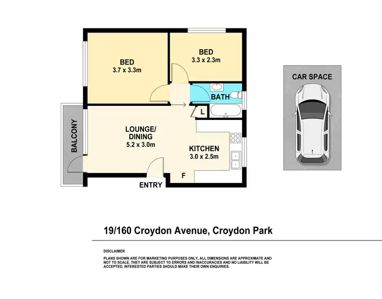 Floorplan of Homely apartment listing, 19/158-160 Croydon Avenue, Croydon Park NSW 2133