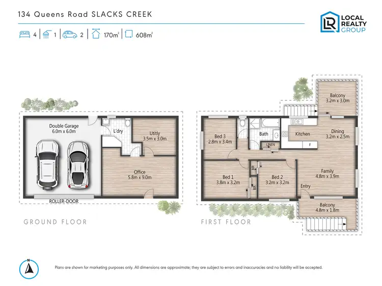 Floorplan of Homely house listing, 134 Queens Rd, Slacks Creek QLD 4127
