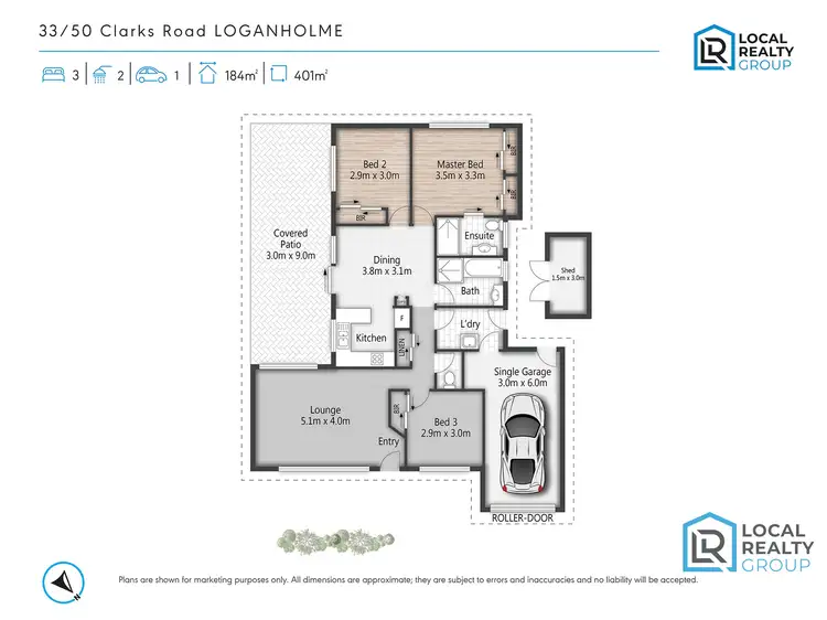 Floorplan of Homely house listing, 33/50 Clarks Rd, Loganholme QLD 4129