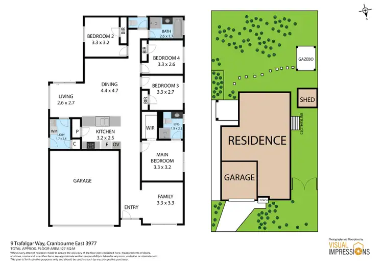 Floorplan of Homely house listing, 9 Trafalgar Way, Cranbourne East VIC 3977