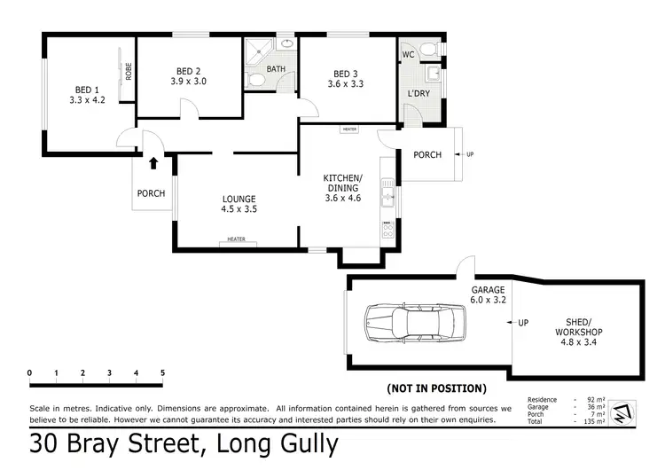 Floorplan of Homely house listing, 30 Bray Street, Long Gully VIC 3550
