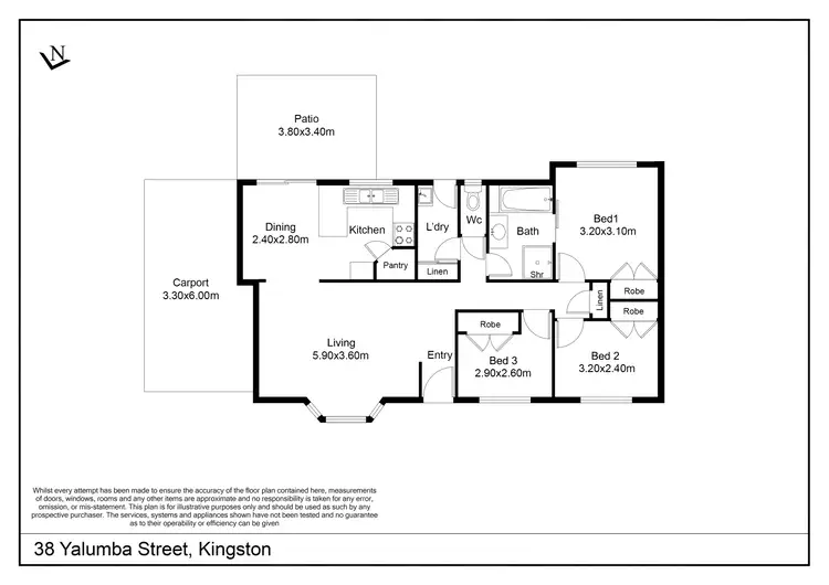 Floorplan of Homely house listing, 38 Yalumba Street, Kingston QLD 4114