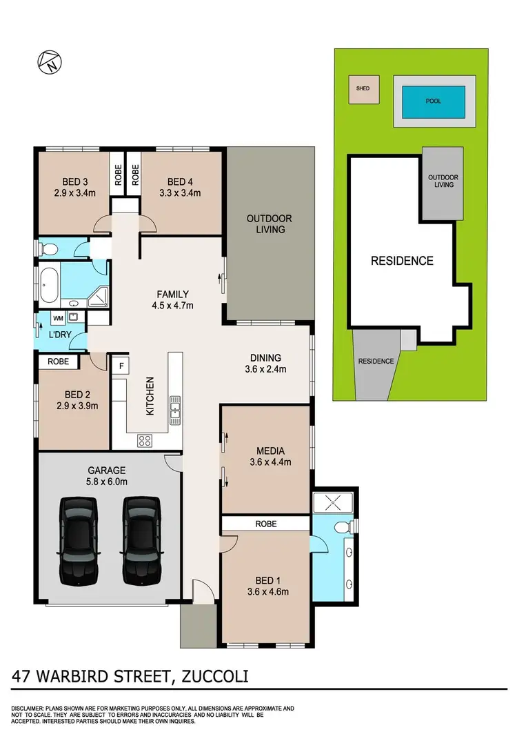 Floorplan of Homely house listing, 47 Warbird Street, Zuccoli NT 832
