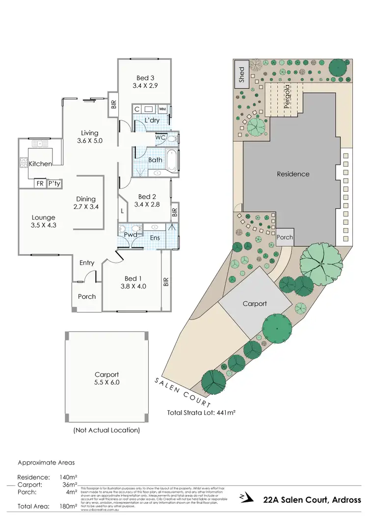 Floorplan of Homely house listing, 22A Salen Court, Ardross WA 6153