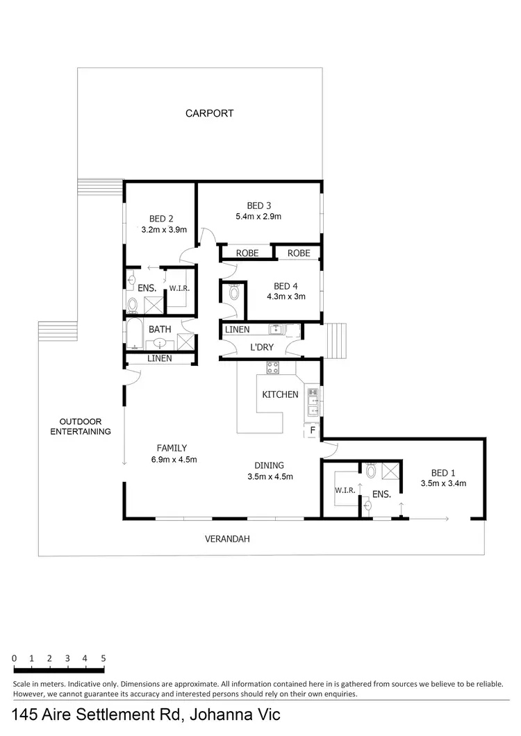 Floorplan of Homely house listing, 145 Aire Settlement Road, Johanna VIC 3238