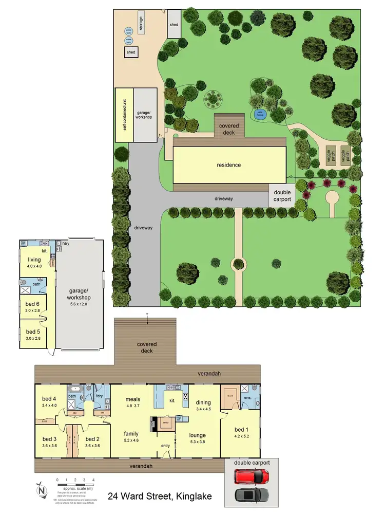 Floorplan of Homely house listing, 24 Ward Street, Kinglake VIC 3763