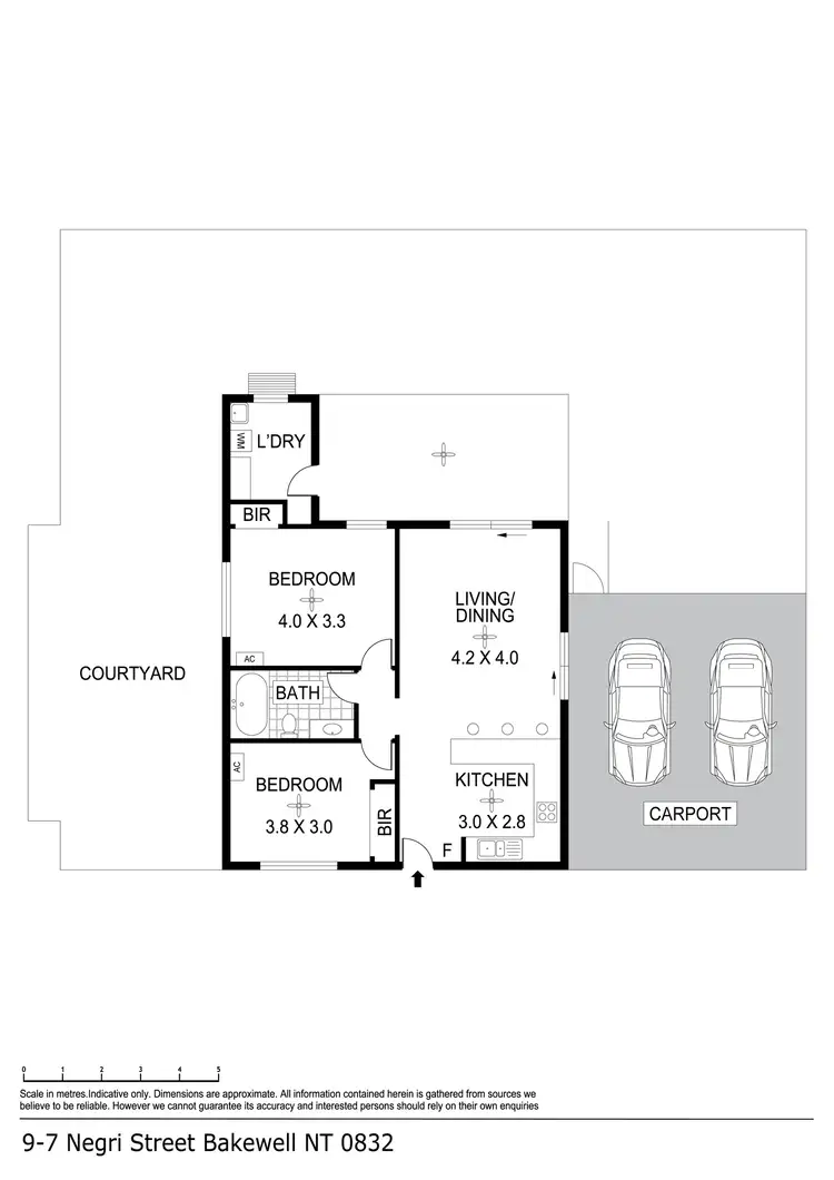 Floorplan of Homely unit listing, 9/7 Negri Street, Bakewell NT 832