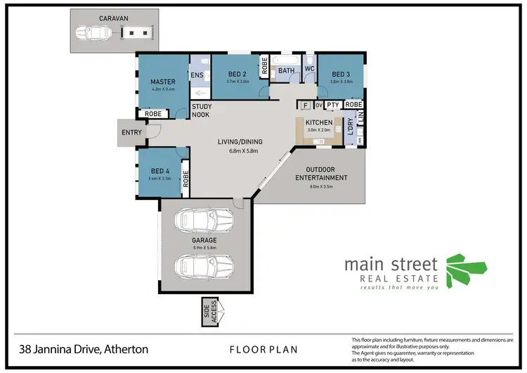 Floorplan of Homely house listing, 38 Jannina Drive, Atherton QLD 4883