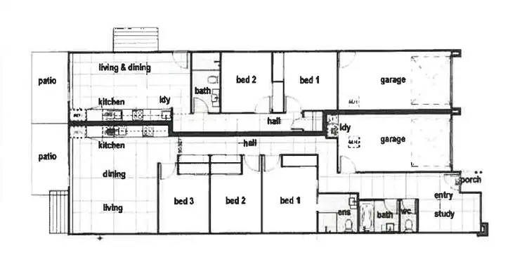 Floorplan of Homely semi-detached listing, 33 EAST BEAUMONT ROAD, Park Ridge QLD 4125