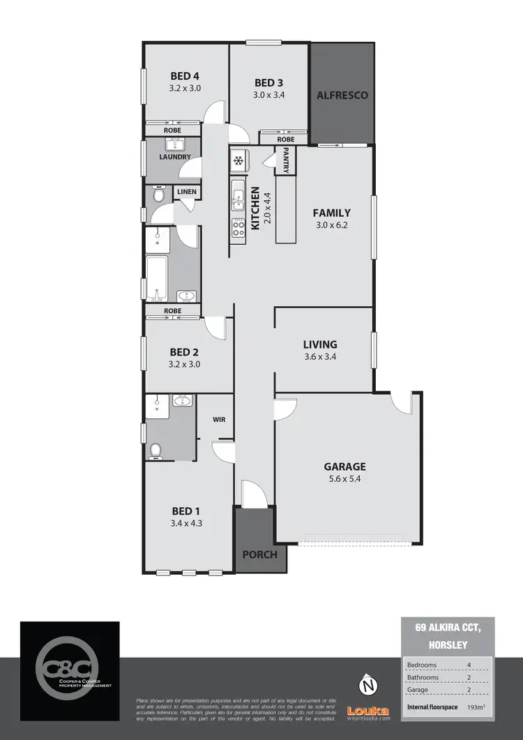 Floorplan of Homely house listing, 69 Alkira Circuit, Horsley NSW 2530