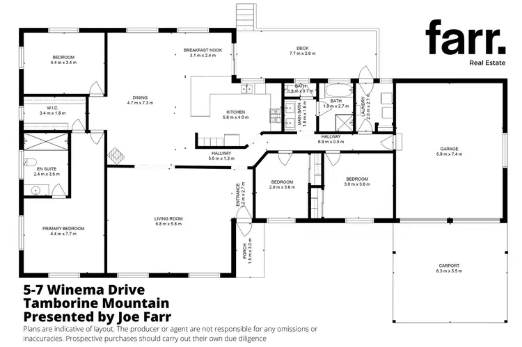 Floorplan of Homely house listing, 5-7 Winema Drive, Tamborine Mountain QLD 4272