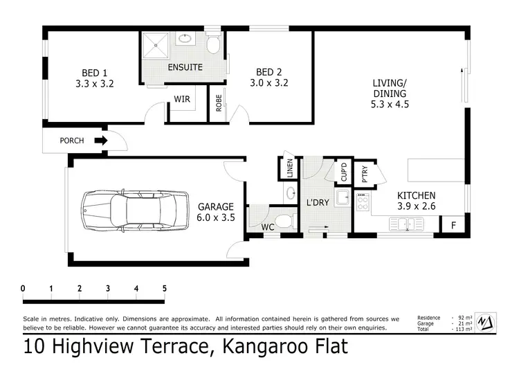 Floorplan of Homely house listing, 10 Highview Terrace, Kangaroo Flat VIC 3555