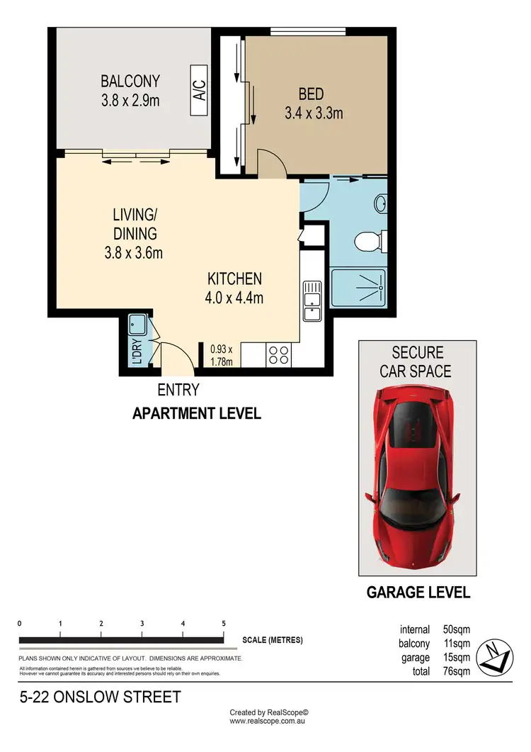 Floorplan of Homely apartment listing, 5/22 Onslow Street, Ascot QLD 4007