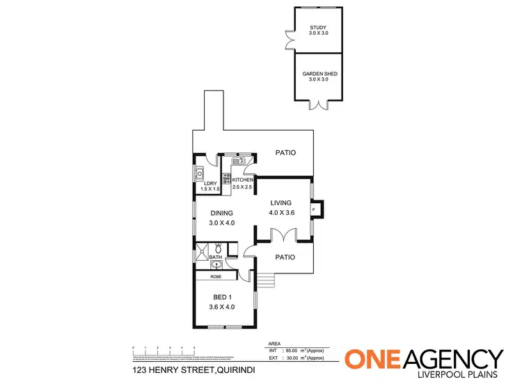 Floorplan of Homely house listing, 123 Henry Street, Quirindi NSW 2343