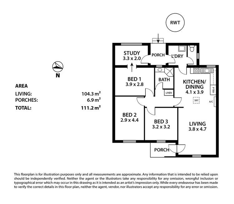 Floorplan of Homely house listing, 21 Frances Street, Murray Bridge SA 5253