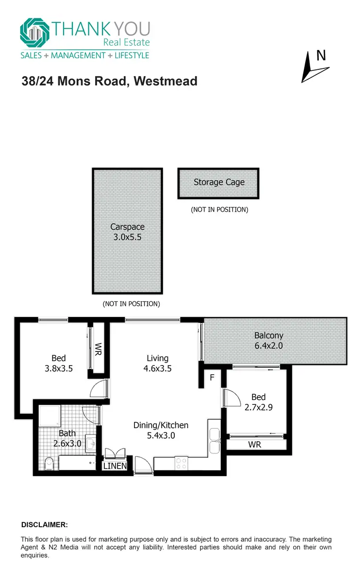 Floorplan of Homely apartment listing, 38/24 Mons Road, Westmead NSW 2145
