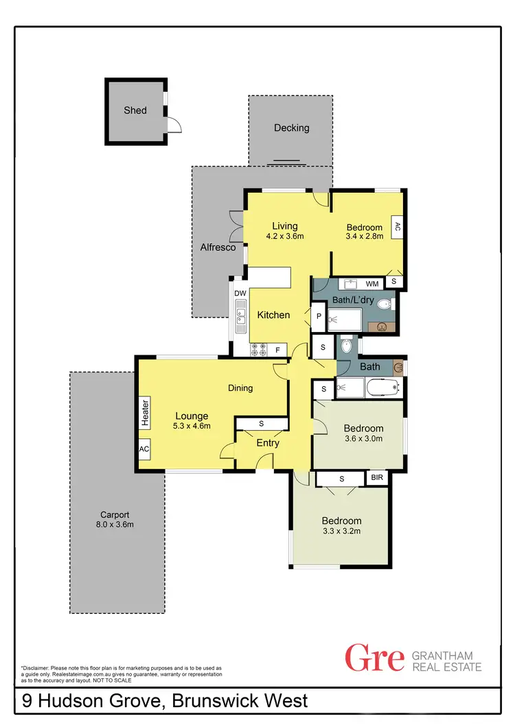 Floorplan of Homely house listing, 9 Hudson Grove, Brunswick West VIC 3055