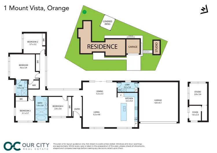 Floorplan of Homely house listing, 1 Mountain Vista, Orange NSW 2800