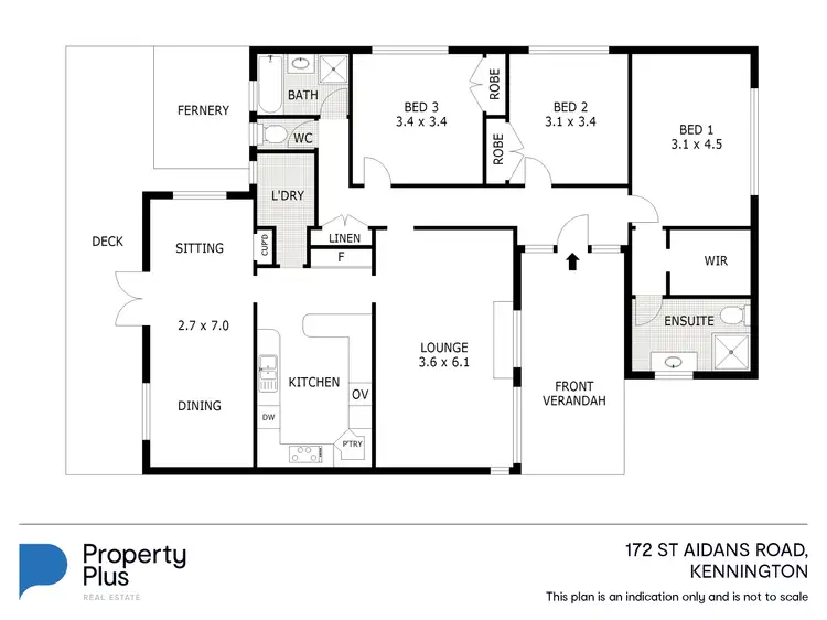 Floorplan of Homely house listing, 172 St Aidans Road, Kennington VIC 3550