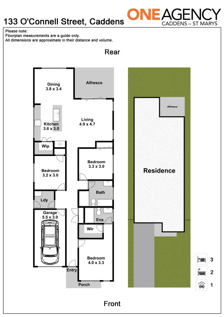 Floorplan of Homely house listing, 133 O'Connell Street, Caddens NSW 2747