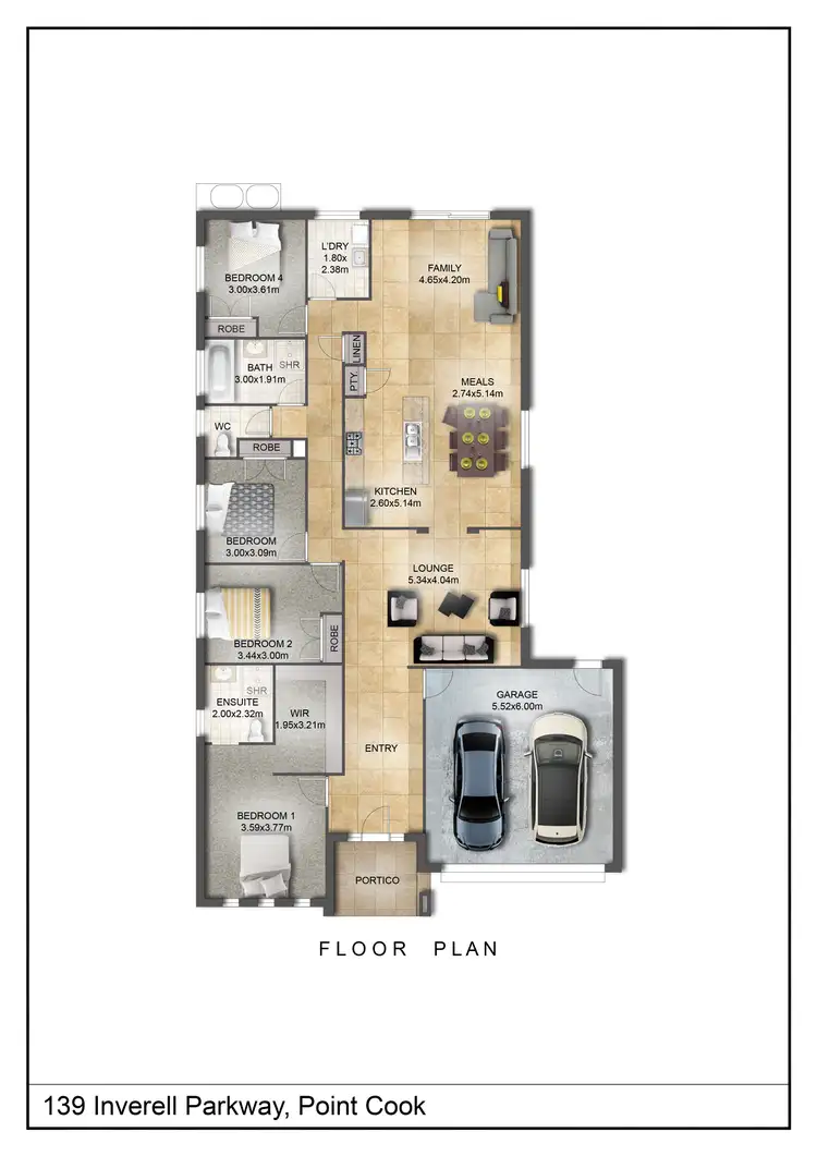 Floorplan of Homely house listing, 139 Inverell Parkway, Tarneit VIC 3029