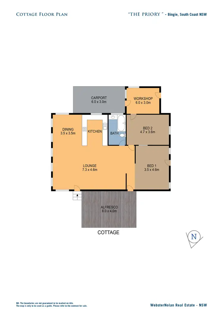 Floorplan of Homely rural property listing, 67 Priory Lane, Bingie NSW 2537