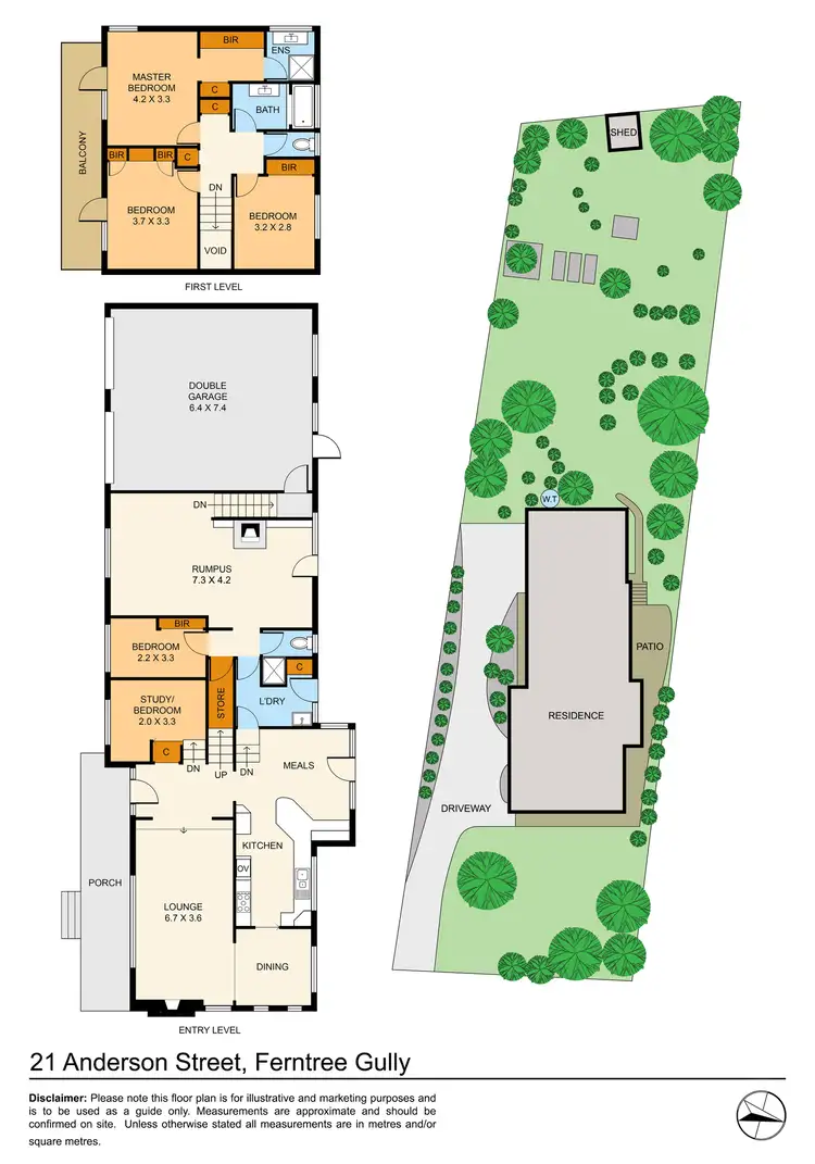 Floorplan of Homely house listing, 21 Anderson Street, Ferntree Gully VIC 3156