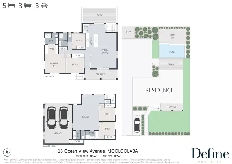Floorplan of Homely house listing, 13 Ocean View Avenue, Mooloolaba QLD 4557