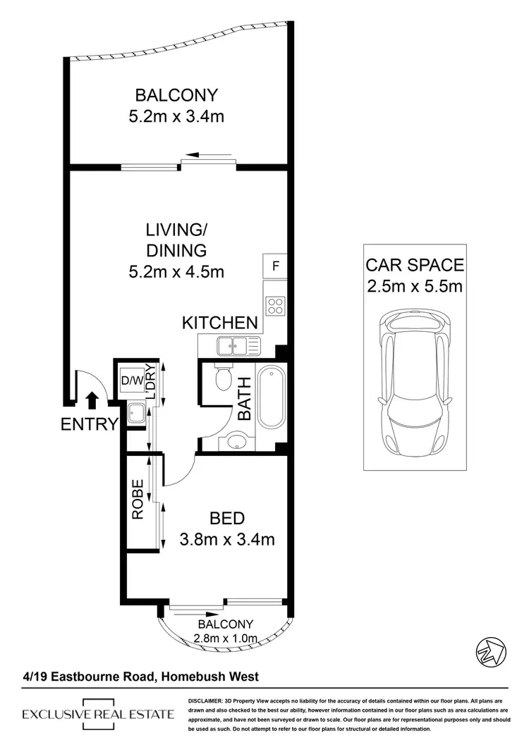 Floorplan of Homely unit listing, 4/19-27 Eastbourne Road, Homebush West NSW 2140