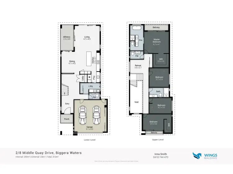 Floorplan of Homely house listing, 2/8 Middle Quay Drive, Biggera Waters QLD 4216
