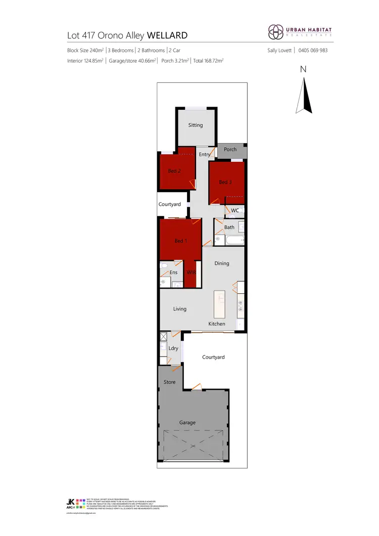 Floorplan of Homely house listing, 7 Orono Alley, Wellard WA 6170