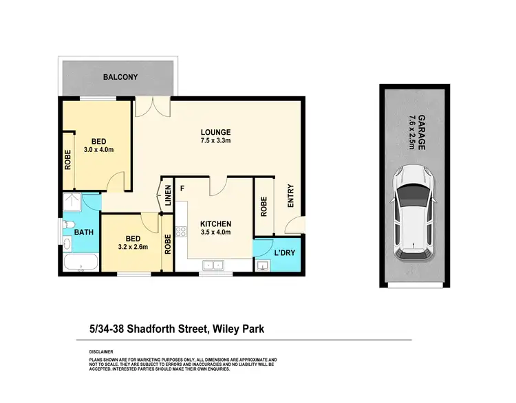 Floorplan of Homely apartment listing, 5/34 Shadforth Street, Wiley Park NSW 2195