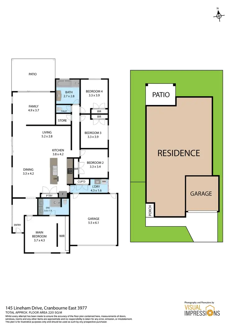 Floorplan of Homely house listing, 145 Lineham Drive, Cranbourne East VIC 3977