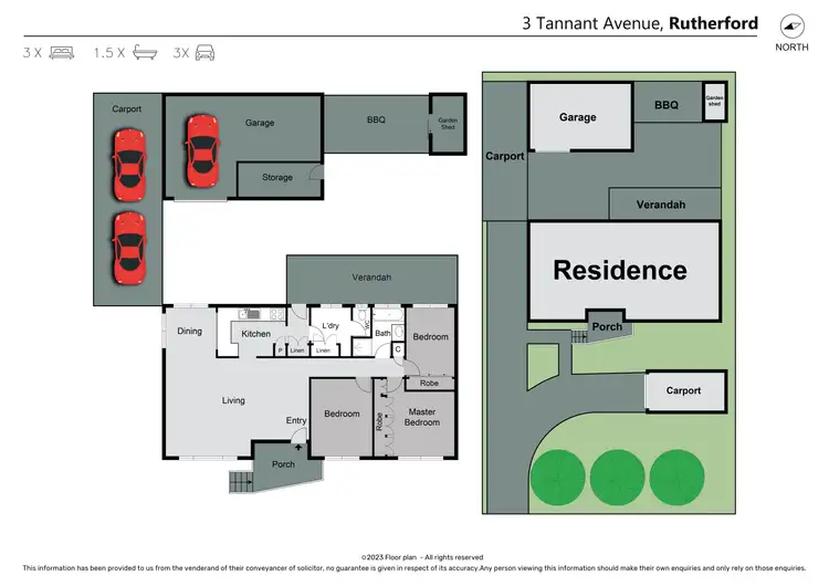 Floorplan of Homely house listing, 3 Tannant Avenue, Rutherford NSW 2320