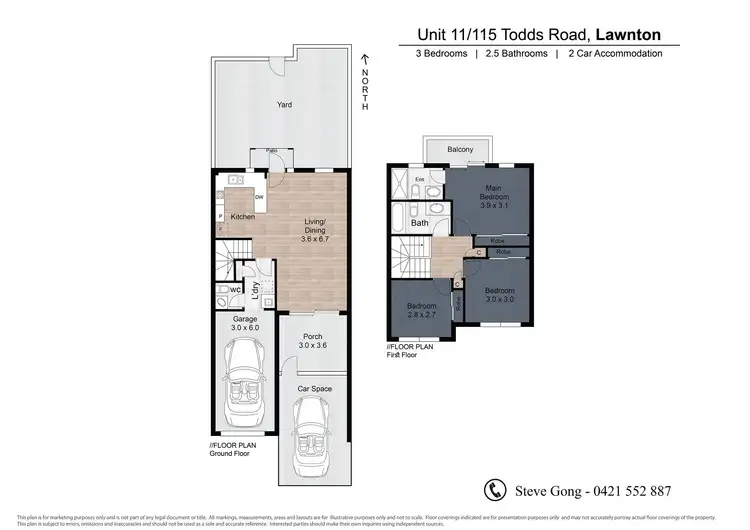 Floorplan of Homely townhouse listing, 11/115 Todds Road, Lawnton QLD 4501