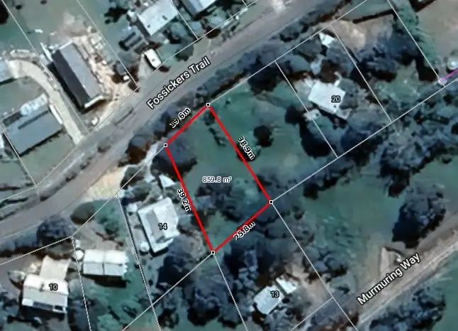 Floorplan of Homely land listing, 16 Fossickers Trail, Goughs Bay VIC 3723