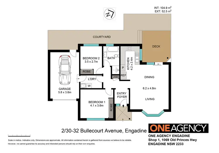 Floorplan of Homely villa listing, 2/30-32 Bullecourt Avenue, Engadine NSW 2233