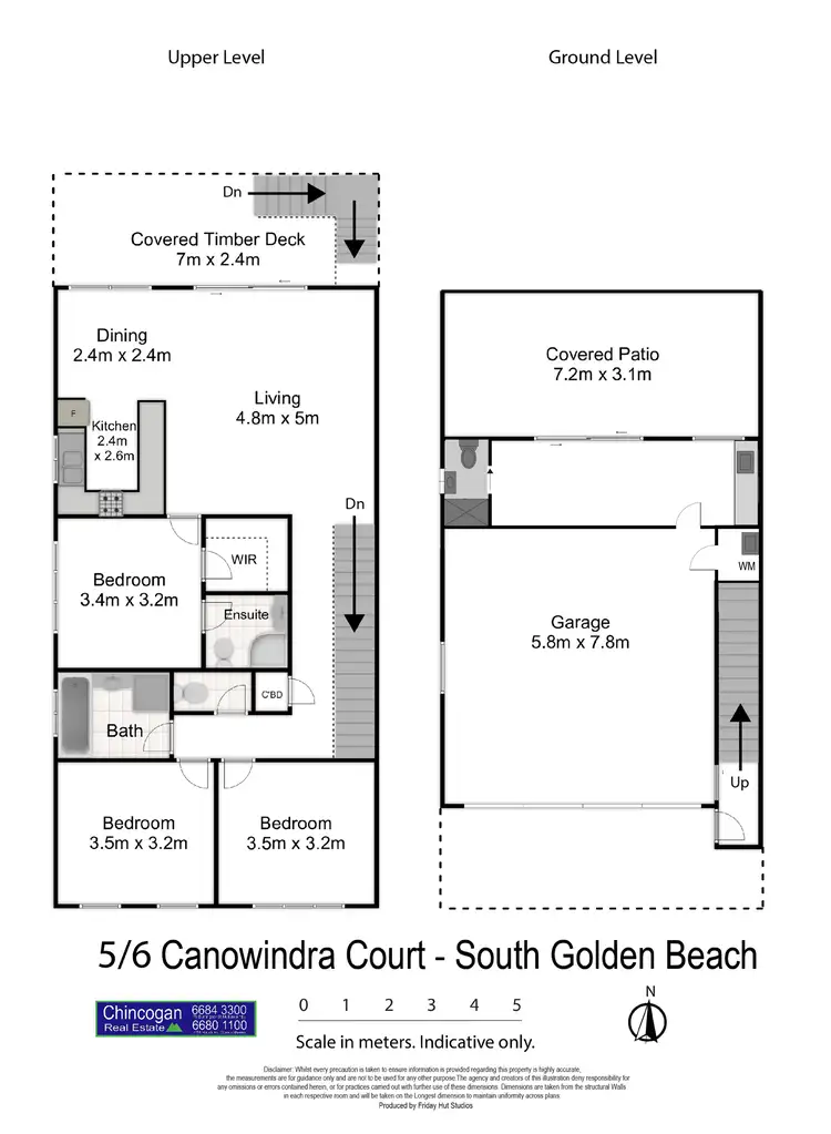 Floorplan of Homely house listing, 5/6 Canowindra Court, South Golden Beach NSW 2483