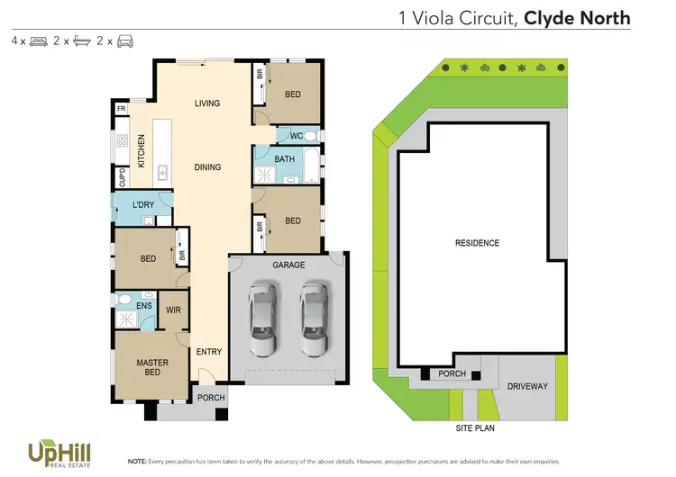 Floorplan of Homely house listing, 1 Viola Circuit, Clyde VIC 3978